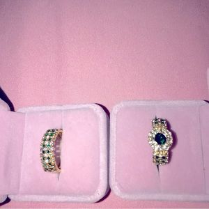 🌷Unisex 2 Piece Engagement Set Size 10